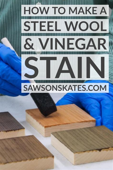 vinegar stain for steel wool